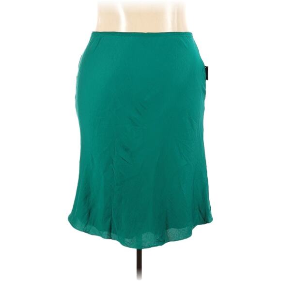 INC International Concepts Bias Cut Satin Midi Skirt 2X - Picture 2 of 4